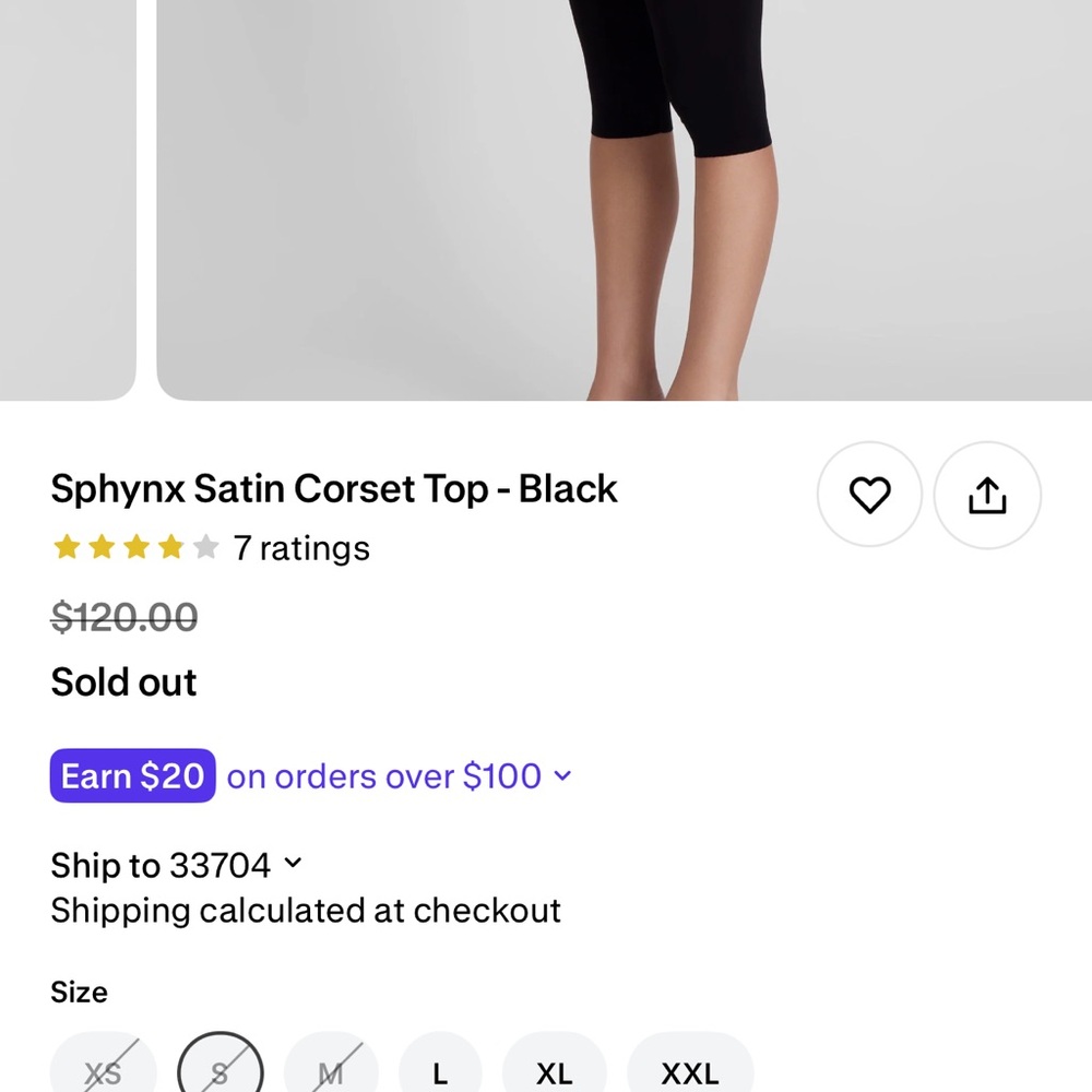 Sold out leau Sphynx Satin Corset Top - Black